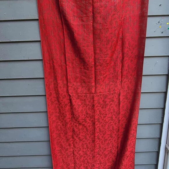 Watershawl  100% Pashmina Made in Nepal Rust Red - Picture 7 of 8